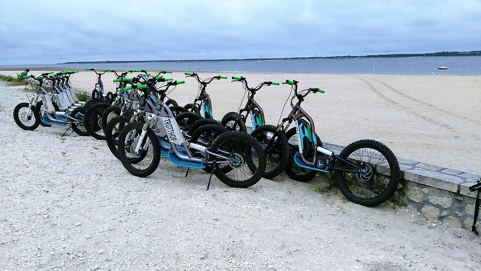 Notre parc de TroTTES - trottinettes electriques tout terrain sur Arcachon